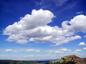 Oblaky kumulus, ktoré sa tvoria za pekného počasia