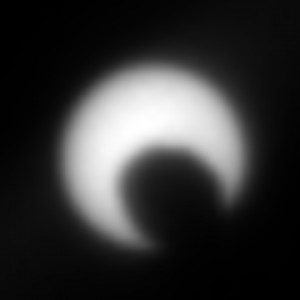 Prechod mesiaca Fobos cez slnečný disk